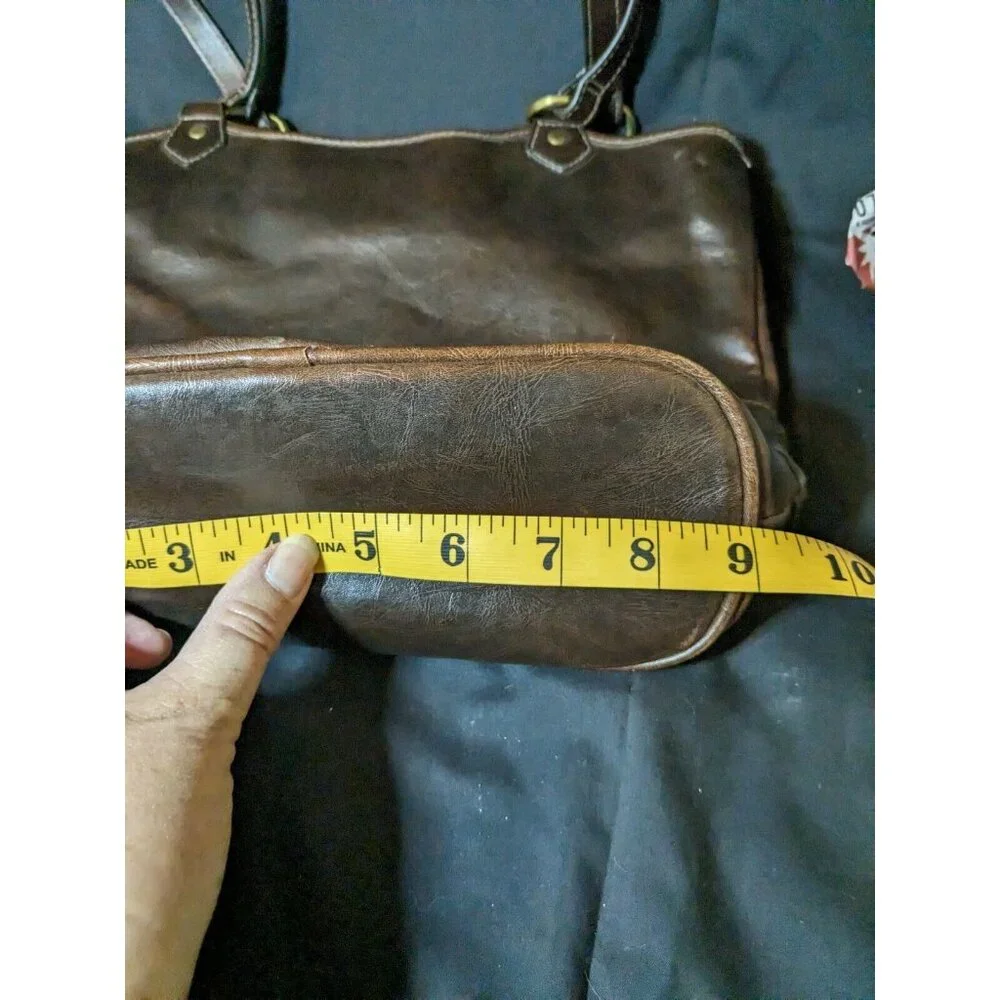Duck Head‎ Brown Leather Handbag - Picture 7 of 10